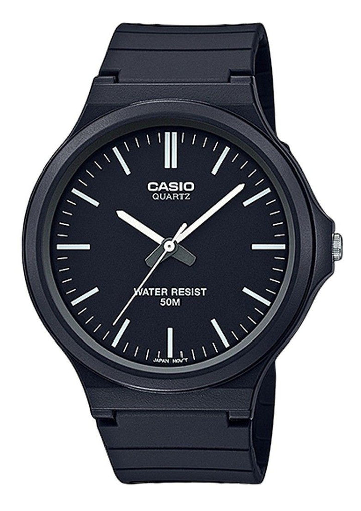 Casio Youth Analog Resin Strap Black Dial Quartz MW-240-1EV Men's Watch