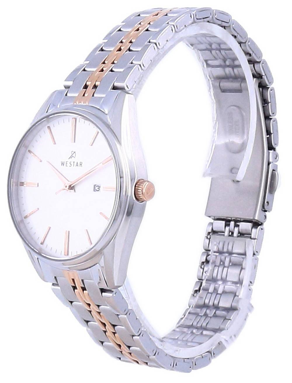 Westar Silver Dial Two Tone Stainless Steel Quartz 40210 SPN 607 Women's Watch