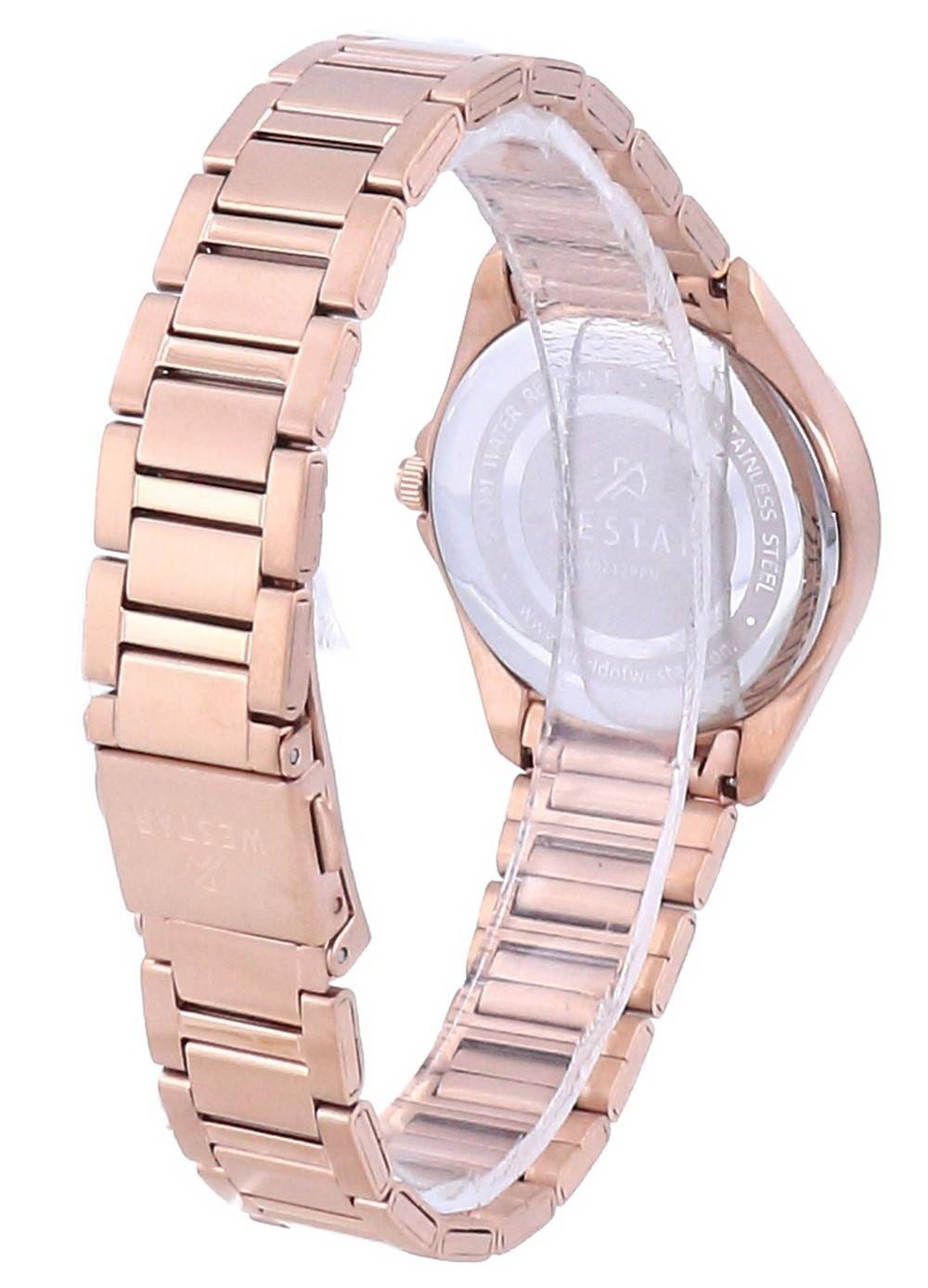 Westar Black Dial Rose Gold Tone Stainless Steel Quartz 40212 PPN 603 Women's Watch