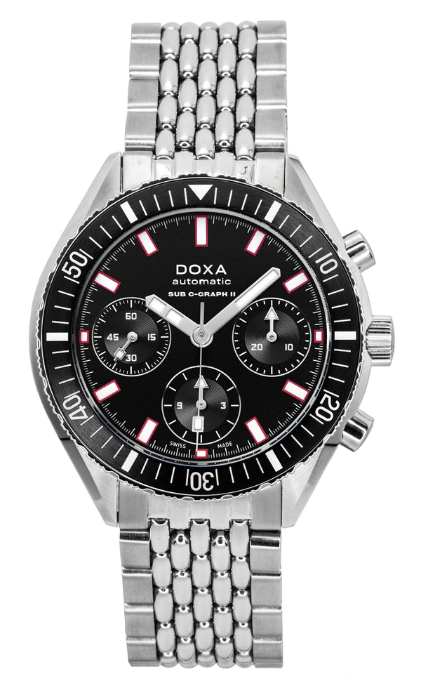 Doxa Sub 200 C-Graph II Sharkhunter Black Dial Automatic Diver's 797.10.101.10 200M Men's Watch