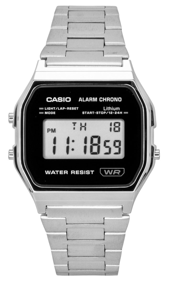 Casio Vintage Digital Stainless Steel Quartz A158WEA-1 Unisex Watch