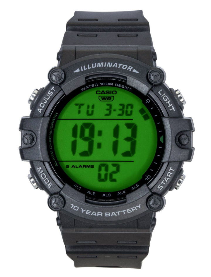 Casio Multifunctional Digital Resin Strap Quartz AE-1500WHC-1AV 100M Men's Watch
