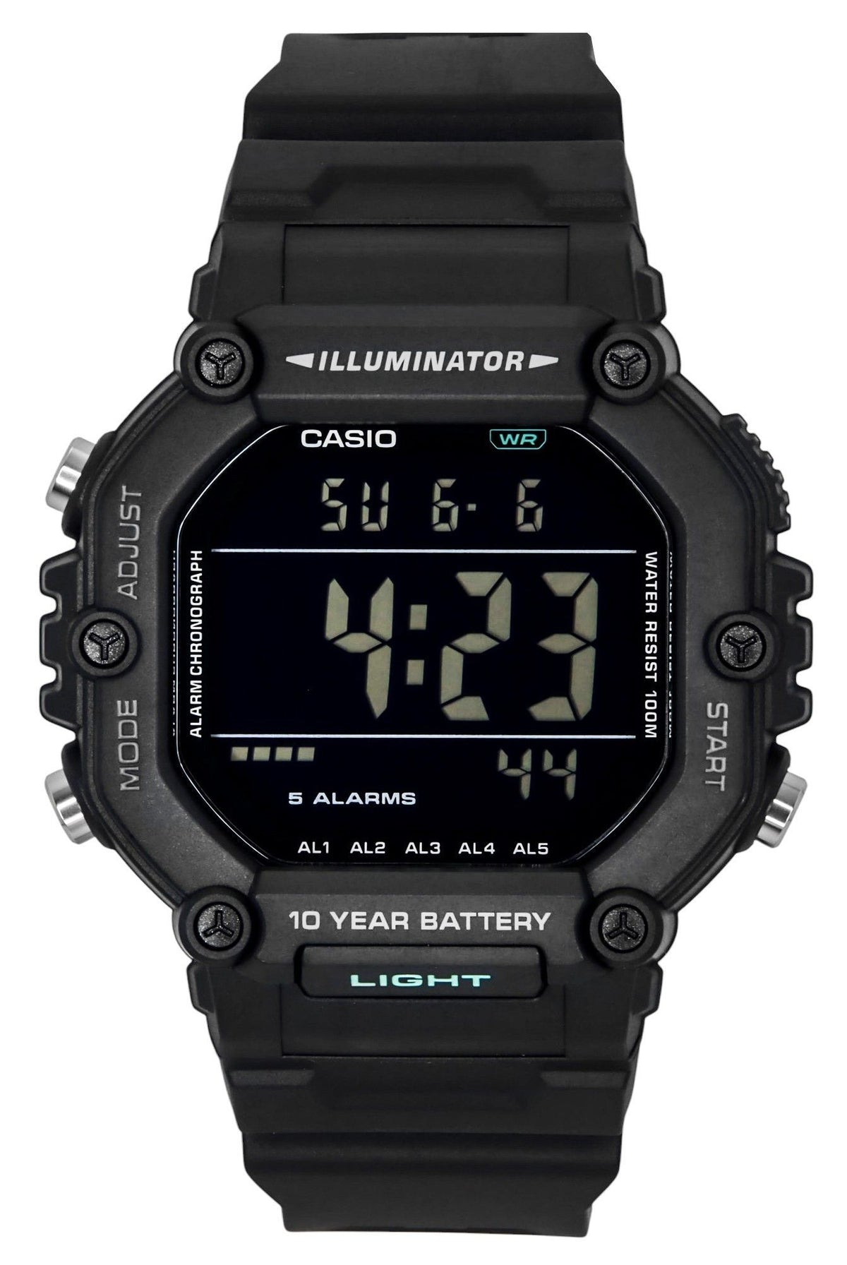 Casio Digital Extra Long Strap Quartz AE-1600HX-1BV 100M Unisex Watch