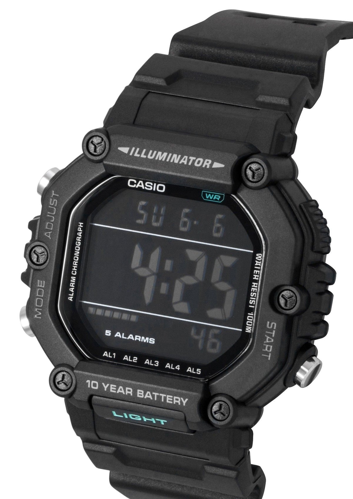 Casio Digital Extra Long Strap Quartz AE-1600HX-1BV 100M Unisex Watch
