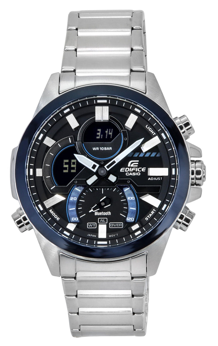 Casio Edifice Smartphone Link Analog Digital Black Dial Quartz ECB-30DB-1A 100M Men's Watch