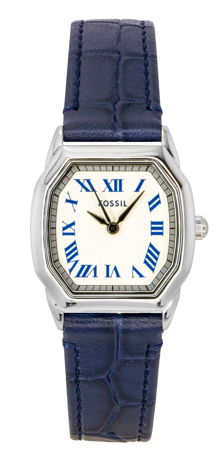 Fossil Harlow Croco Leather Cream Dial Quartz ES5425 Women's Watch