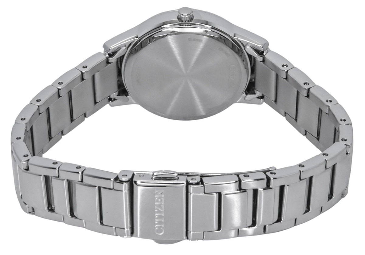 Citizen Elegance Stainless Steel Light Blue Dial Eco-Drive FE1241-71L Women's Watch