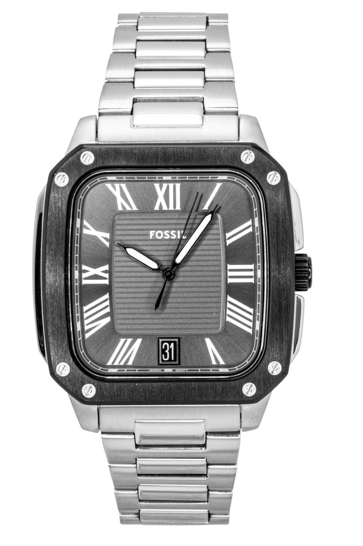 Fossil Crosby Stainless Steel Grey Dial Quartz FS6122 Men's Watch