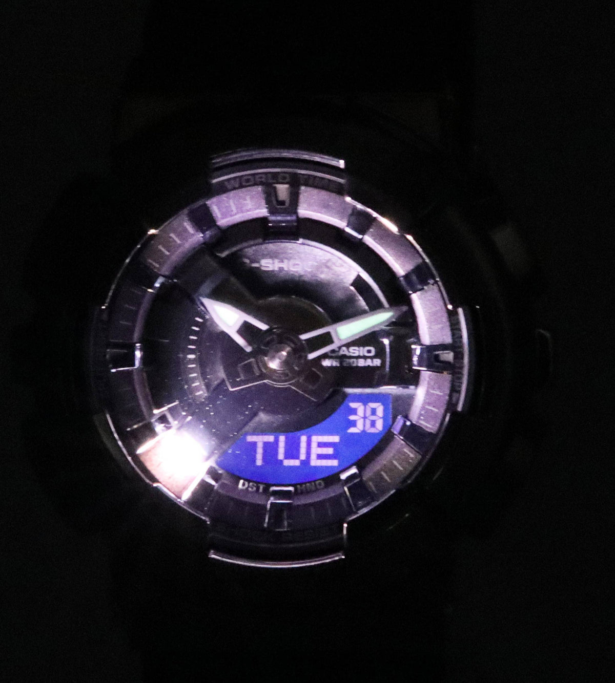 Casio G-Shock Analog Digital Quartz GM-S110B-8A GMS110B-8 200M Women's Watch