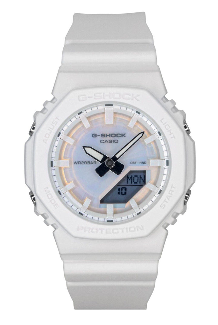 Casio G-Shock Analog Digital Resin Strap Polarized White Dial Quartz GMA-P2100PC-7A 200M Women's Watch