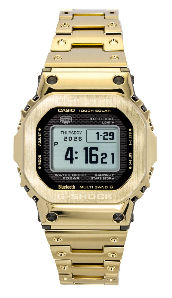 Casio G-Shock Digital Gold Tone Full Metal Smartphone Link Solar GMW-BZ5000GD-9 200M Men's Watch