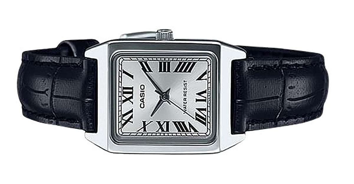 Casio Standard Analog Leather Strap Silver Dial Quartz LTP-V007L-7B1 Women's Watch