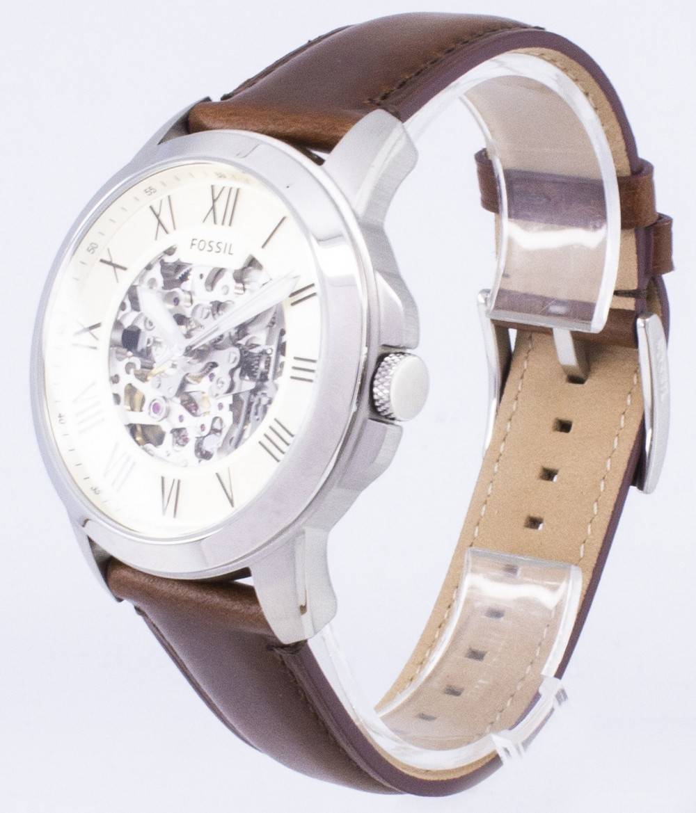 Fossil Grant Automatic Beige Skeleton Dial ME3099 Men's Watch