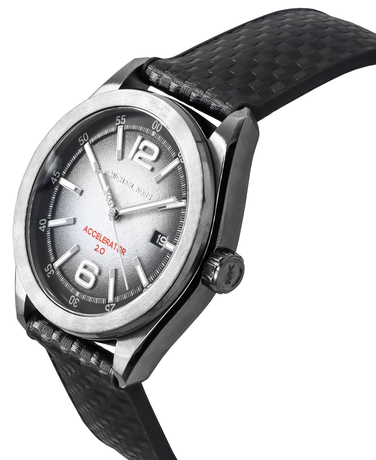 Michael Kors Accelerator 2.0 Silicone Strap Grey Dial Quartz MK9175 Men's Watch