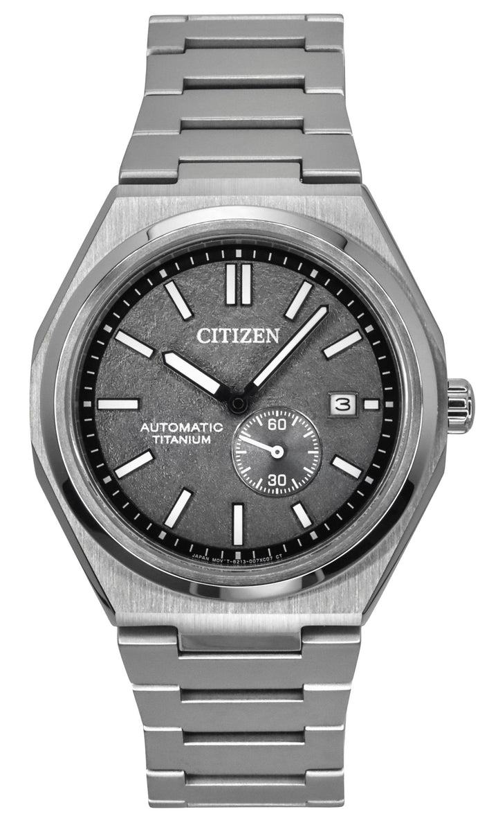 Citizen Zenshin Super Titanium Grey Dial Automatic NJ0180-80H 100M Men's Watch
