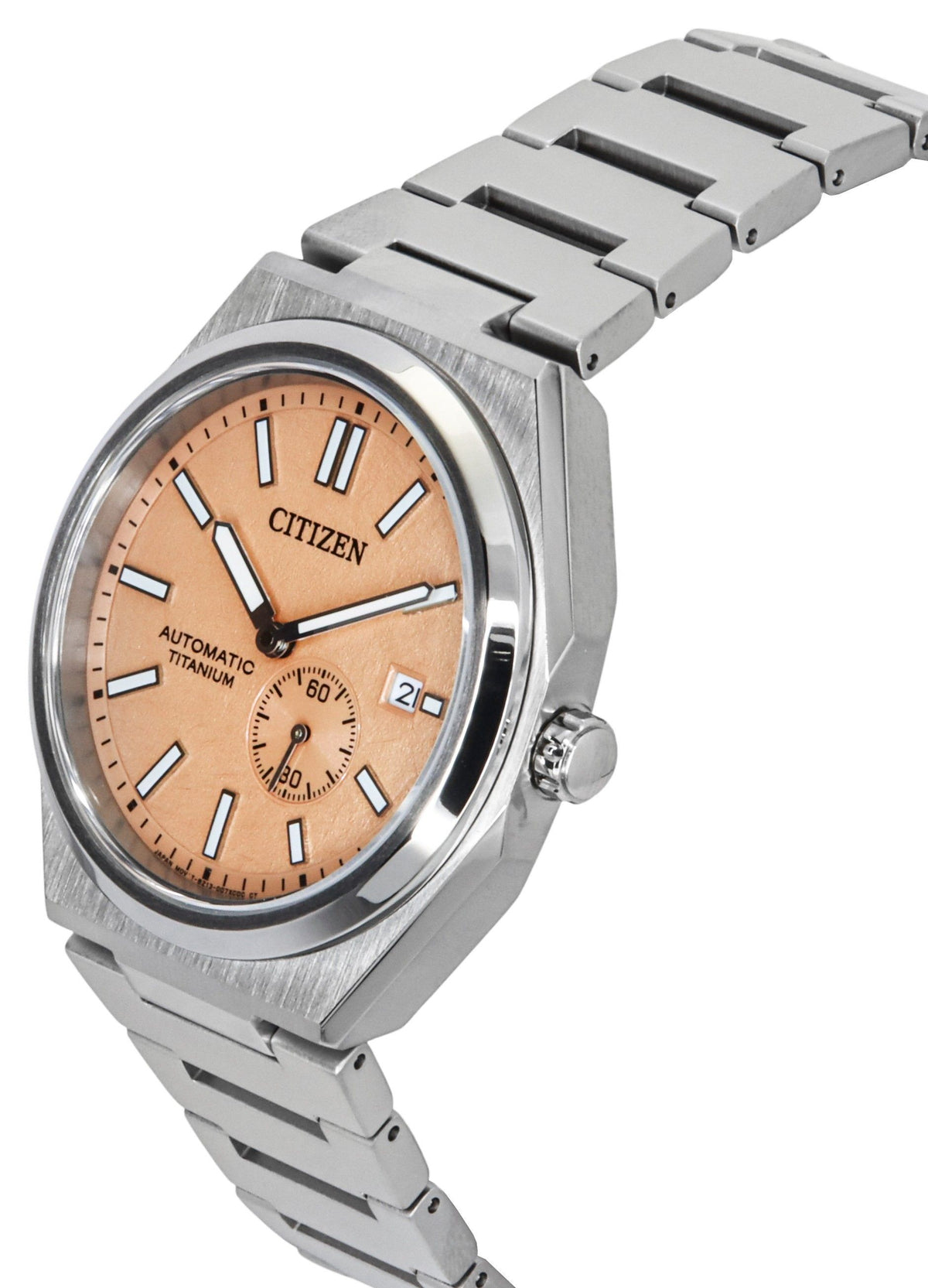 Citizen Zenshin Super Titanium Orange Dial Automatic NJ0180-80Z 100M Men's Watch