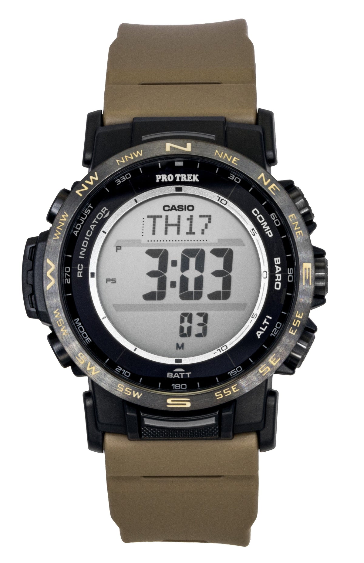 Casio Pro Trek Digital Bio-Based Resin Solar PRW-35LD-5 100M Men's Watch