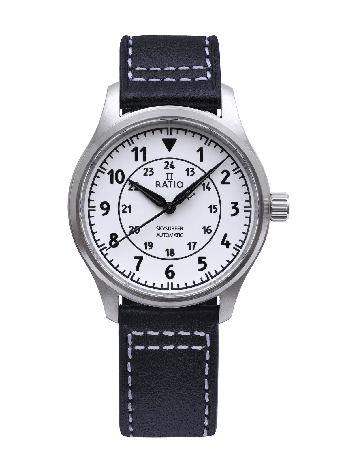 Ratio Skysurfer Pilot Full Luminous Dial Leather Automatic RTS316 200M Men's Watch