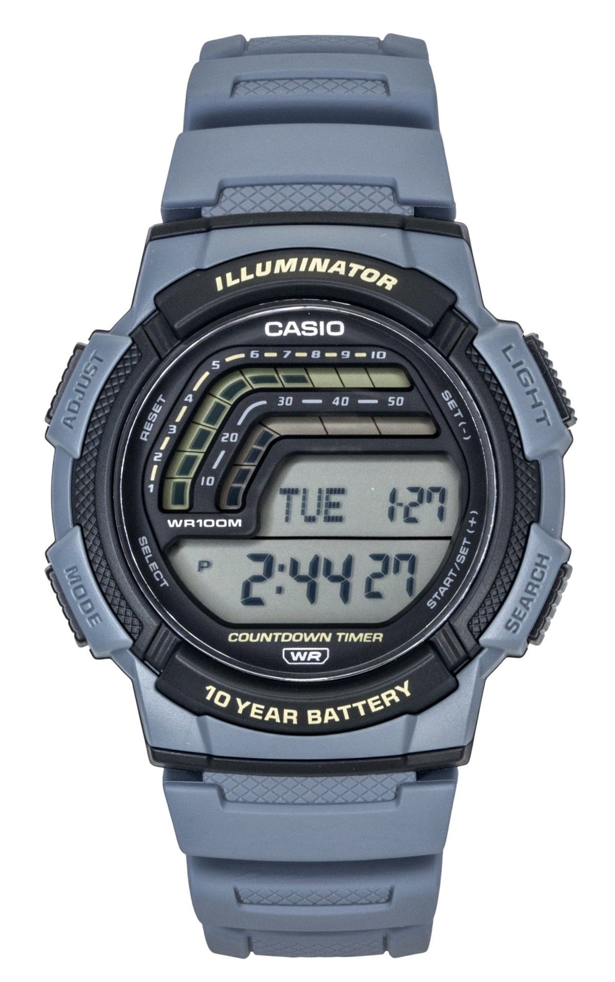Casio Digital Resin Strap Quartz WS-1800-2AV 100M Men's Watch