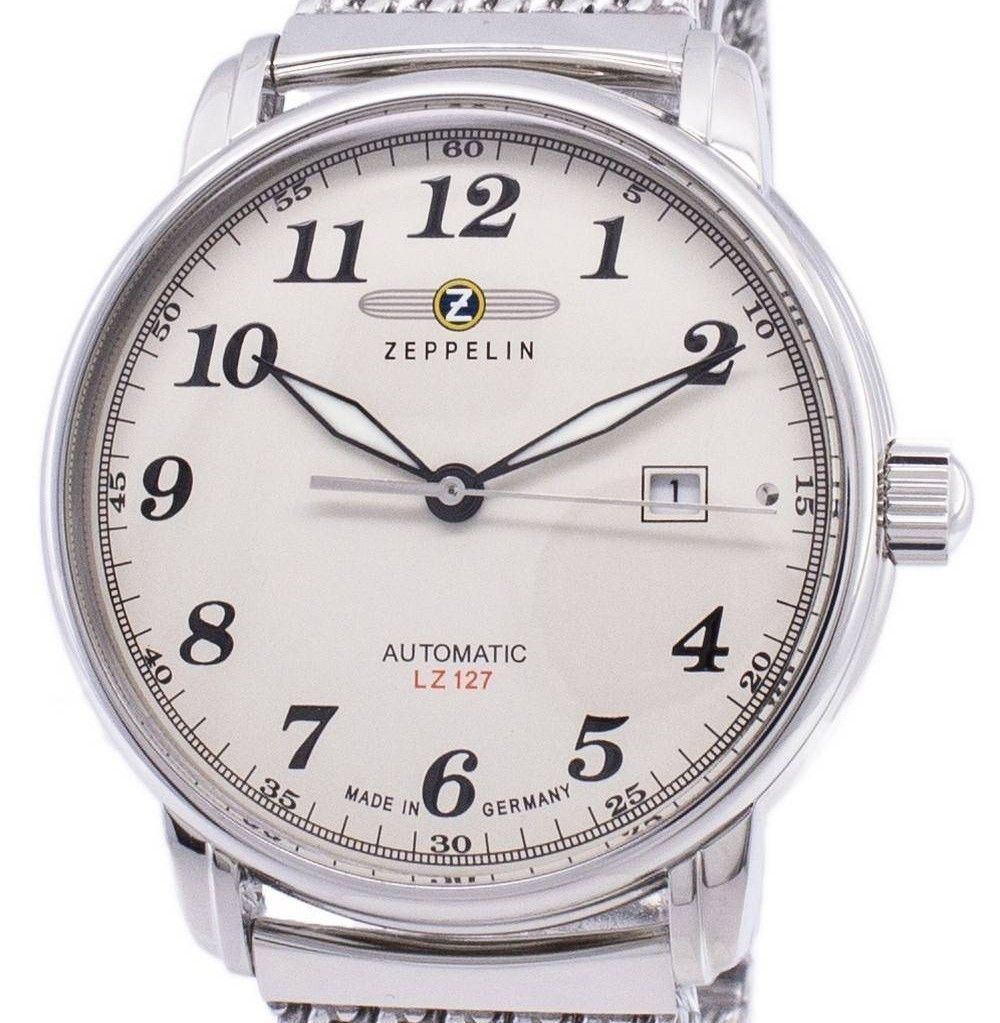 Zeppelin Series LZ127 Graf Automatic Germany Made 7656M-5 7656M5 Men's Watch